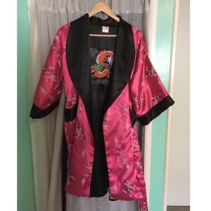 Reversible Thai Silk Robe